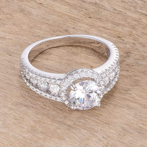 CZ Solitaire Ring, The Naples Solitaire Engagement Ring Rings JGI   