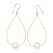 24 Karat Gold Plated Cultured Freshwater Pearl Earrings