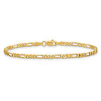 Thumbnail for 10-Karat 2.75mm Flat Figaro Bracelet - 7