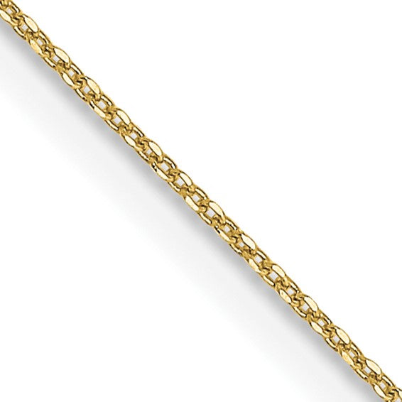 10karat .6mm D/C Cable Chain