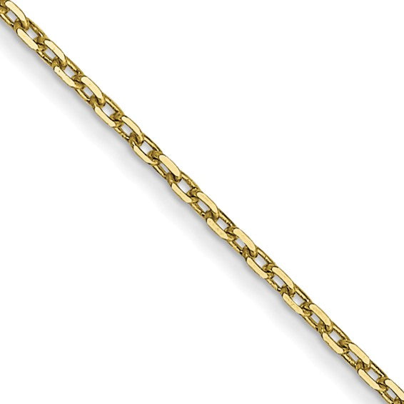 10karat .8mm D/C Cable with Spring Ring Clasp Chain