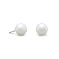 Thumbnail for White Cultured Freshwater Pearl (6 to 7mm) Post Earrings