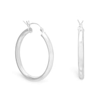 Thumbnail for 3mm x 30mm Hoop Earrings with Click