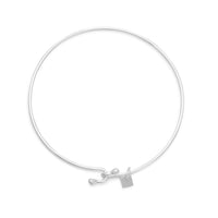 Thumbnail for Wire Bangle with Bead Ends