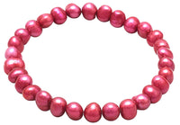 Thumbnail for Red Cultured Freshwater Pearl Stretch Bracelet