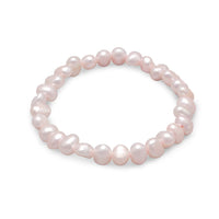 Thumbnail for Pink Cultured Freshwater Pearl Stretch Bracelet