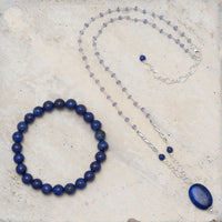 Thumbnail for Lapis Bead Stretch Bracelet