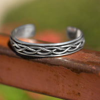 Thumbnail for Oxidized Braided Men's Cuff Bracelet