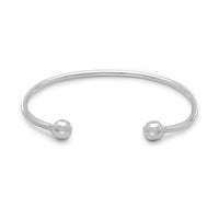 Thumbnail for Men's Cuff Bracelet with Ball Ends