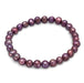 Maroon Cultured Freshwater Pearl Stretch Bracelet