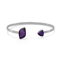 Thumbnail for Sterling Silver Amethyst Cuff Bracelet
