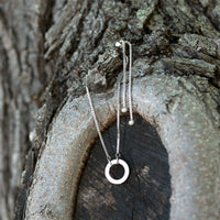 Thumbnail for Rhodium Plated Adjustable Circle Hinge Charm Capable Bolo Bracelet