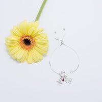 Thumbnail for Corundum Rondell Charm - July Birthstone