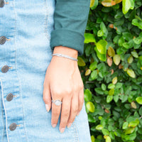 Thumbnail for Rhodium Plated Six Strand Chain Bolo Bracelet