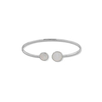 Thumbnail for Round Rainbow Moonstone Cuff Bracelet