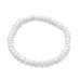 White Cultured Freshwater Pearl Stretch Bracelet