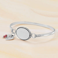 Thumbnail for Heart Charm with Baby Footprints