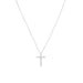 16" CZ Cross Necklace