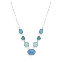 Thumbnail for Stabilized Turquoise and Chalcedony Necklace