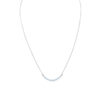 Thumbnail for Faceted Blue Topaz Bead Necklace - December Birthstone