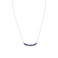 Thumbnail for Amethyst Bead Necklace - February Birthstone