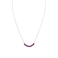 Thumbnail for Faceted Corundum Bead Necklace - July Birthstone