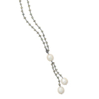 Thumbnail for Labradorite Necklace with Cultured Freshwater Pearl Drop