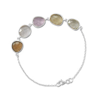Thumbnail for Multicolor Faceted Gemstone Bracelet
