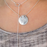 Thumbnail for Polished Round Engravable Disk Necklace