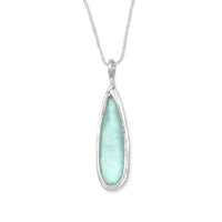 Thumbnail for Ancient Roman Glass Pear Drop Necklace