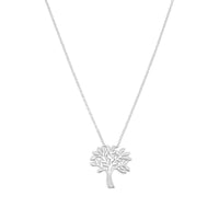 Thumbnail for Rhodium Plated Tree Necklace