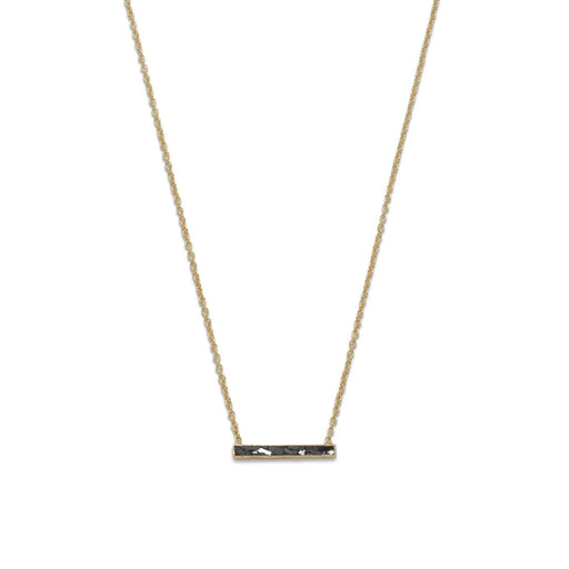 14 Karat Gold Plated Diamond Chip Necklace