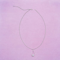 Thumbnail for Rhodium Plated Adjustable Box Chain and Ball Necklace