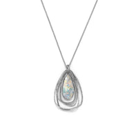 Thumbnail for Ancient Roman Glass Two Part Pear Drop Pendant Necklace