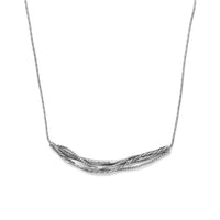 Thumbnail for Oxidized Ornate Abstract Bar Necklace
