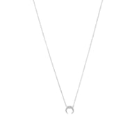 Thumbnail for Silver Mini Crescent Necklace