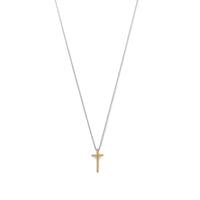 Thumbnail for Two Tone Cross Necklace