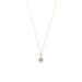 14 Karat Gold Plated CZ Star and Synthetic Opal Necklace