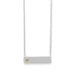 16" + 2" Bar Necklace With 14 Karat Gold Plated Heart