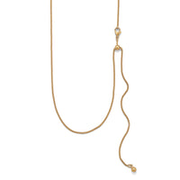 Thumbnail for Adjustable Gold Filled Round Box Chain