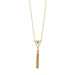 Totally Tassel! 32"+2 14 Karat Gold Plated Triangle and Tassel Necklace
