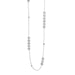 Layer Up! 36" Rhodium Plated Disks and Bead Chain Necklace