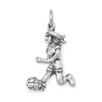 Thumbnail for Girl Soccer Player Charm