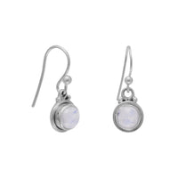 Thumbnail for Round Moonstone French Wire Earrings