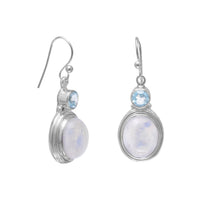 Thumbnail for Blue Topaz and Moonstone Earrings