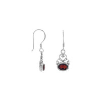 Thumbnail for Scroll Design and Garnet Earrings