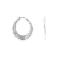 Thumbnail for Polished Flat Hoop Earrings