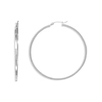 Thumbnail for 2mm x 50mm Square Hoop Earrings
