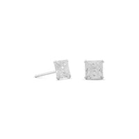 Thumbnail for Square CZ Stud Earrings