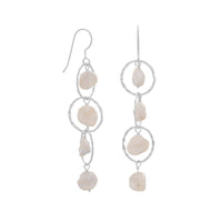 Thumbnail for Open Circle Keshi Drop French Wire Earrings